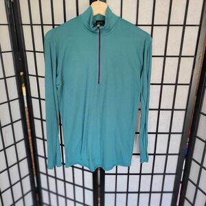 Patagonia Teal and Purple Quarter-Zip Pullover